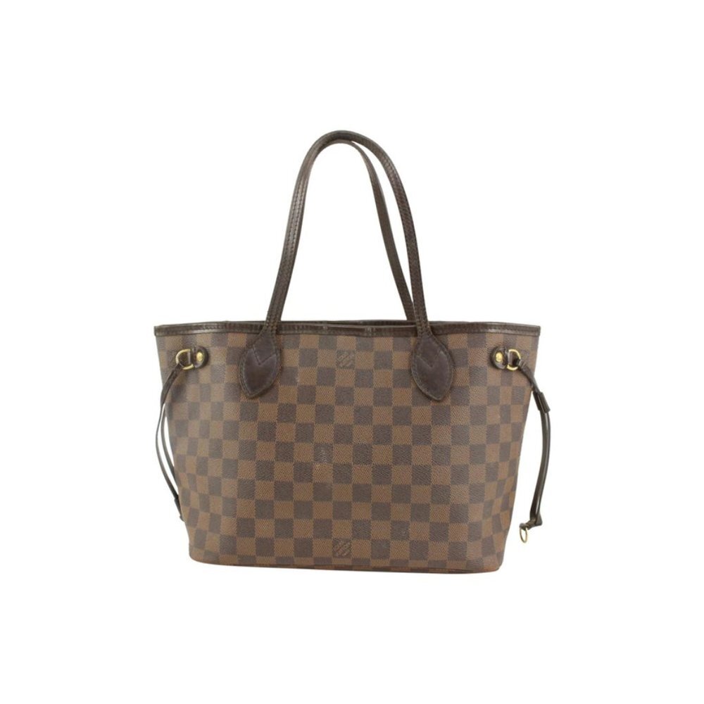 Louis Vuitton Small Damier Ebene Neverfull PM Tote Bag 228L0